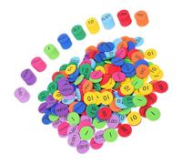GALPADA 3 Set Eva Math Counting Discs Set Place Value Manipulatives for Soft Chips for Early Learning Cognitive Skill Development and Counting Games