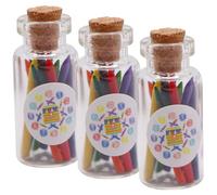 GALPADA 3 Set Mini House Bottled Crayons Lifelike Miniature Colored Crayons Model for Dollhouse Decor and DIY Painting Accessories Creative Micro Landscape Props for Collectors