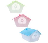 GALPADA 3 Sets Bird House Outdoor Bird Feeding House Compact Breeding Box Hamster Squirrel Nesting Supplies Weather-resistant Decorative Random Color