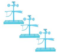 GALPADA 3 Sets DIY Weather Vane Kit for Science Supplies Plastic Outdoor Wind Indicator Classroom Stem Tools for Preschool Cooperative Experiments and Environmental Learning