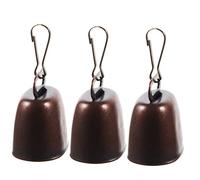 GALPADA 3 Sets Outdoor Pet Hanging Bell Lost Metal Bells with Hanger for Dogs and Cats for Camping and Hiking Vintage Design Loud Sound Easy to Carry