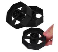GALPADA 3 Sets Tape Seat Roller Seat Core Replacement Tape Wheel Core Rolling Core for Tape Holder Tape Holder Replacement Part Adhesive Tape Dispenser Roller Black Plastic