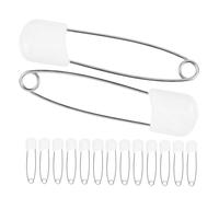 GALPADA 30 Pcs Baby Safety Pins for Cloth Diapers and Wipes, Multi-use Sturdy Diaper Fasteners Portable Design, Zinc Alloy and Reusable Pp Material, for Parents