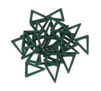 GALPADA 30 Pcs Dark Green Triangle Wooden Earring Pendants for Women DIY Dangler Accessories Bright Color Geometry Wood Chips for Jewelry Making and Craft Projects