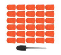 GALPADA 30 Sets Fine Grit Nail Drill Bits Polishing Grinding Nail Drill Bits 7mm Small Three-grid Design Stable Bearing Structure Portable Smooth Feet Professional Use