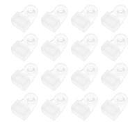 GALPADA 30pcs Acrylic Mirror Holder Clips with Screws for Cabinet Glass Doors, High Strength Material and Precision Design Glass Panel Retainer Clips for Secure and Stable Mirror Fixing