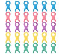 GALPADA 30pcs Assorted Colour Plastic Yarn Bobbin Organizer for Crochet and Weaving Large DIY Sewing Yarn Bobbin Winder with Convenient Use and Long Serving Life