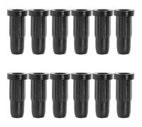 GALPADA 30pcs Black Nylon Caster Stem Replacement Sleeves for Office Chair Wheels Plastic Chair Socket Inserts Compatible with Gaming Furniture Caster Rod Accessories