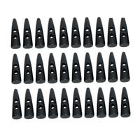 GALPADA 30pcs Black Wooden Olive-Shaped Decorative Buttons for Sewing Knitting Overcoat Craft DIY Accessories Vintage Style Clothes Fastener