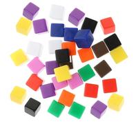 GALPADA 30pcs Blank Plastic Dices for DIY Math Teaching Props Lightweight and Portable Game Dice for Craft Projects and Classroom Activities