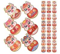 GALPADA 30pcs Chinese Festival Red Envelopes with Dragon Pattern Traditional Lucky Money Packets for Lunar Year Weddings Birthdays Mixed Style Chinese Year Money Envelopes