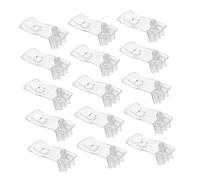 GALPADA 30pcs Clear Plastic Cabinet Shelf Support Pegs Curved Rectangular Design for Kitchen Furniture Bookshelves Self-locking Shelf Clip Holders Replacement Pins