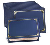 GALPADA 30pcs Decorative Certificate Holders with Elegant Foil Border Sturdy Award Document Covers with Pre Cut Corners Graduation Diploma Frames for Letters and Important Papers
