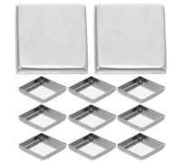 GALPADA 30Pcs Empty Square Metal Makeup Palette Pans 26X26Mm DIY Magnetic Eyeshadow Blush Compact Cosmetic Pans Set for Professional Makeup and Travel Organizer