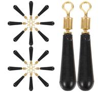 GALPADA 30pcs Fishing Line Bobbers Bobber Stops Silicone and Metal Lightweight Easy to Spot Creative Design Good Looking Fishing Gear Accessories