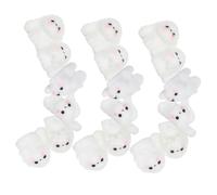 GALPADA 30pcs Mini Resin Bunny Figurines for DIY Micro Landscape Adorable Desktop Simulation Ornaments for Office and Home Garden Decoration Detailed Cute Rabbit Figures