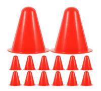 GALPADA 30pcs Roller Skate Cones Training Marker Cones for Drills Lightweight Plastic Sports Red Colour Safe and Convenient to Use for Roller Skating Practice