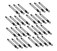 GALPADA 30pcs Silicone Cable Ties with Hanging Lanyard Reusable Elastic Cord Organizer for Bundling and Fastening Data Cables Earphones Chargers and Small Electronics in Home and Office