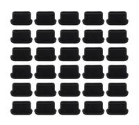 GALPADA 30pcs Silicone USB Type-c Dust Plugs Protecting Slots and Extending Life of Usb-c Ports, Black Anti-dust Covers for Charging and Data Devices