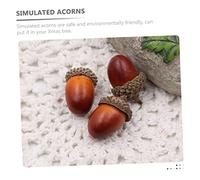 GALPADA 30pcs Simulated Acorns Hanging Decorations for Garlands and Wreath Making Classic Color Artificial Acorn Ornaments for Christmas Tree Wall Door and DIY Festival Crafting