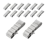 GALPADA 30pcs Stainless Steel Solar Panel Cable Clips with Compression Structure Design for Strong Compatibility and Fixing Single or Multiple Cables, for Solar Mounting of Photovoltaic