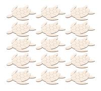 GALPADA 30pcs Unfinished Wooden Turtle Craft Shapes for DIY Painting, Natural Beige Wood Slices Multipurpose Decor for Home and Personalizing Presents with Ocean Theme Appeal
