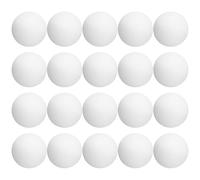 GALPADA 30pcs White 40mm Table Tennis Balls, ABS Hollow Practice Balls | Seamless Matte Finish, Official Size for Training, Family Parties, PE Lessons, PET and Centrepieces