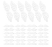 GALPADA 30pcs White Wing Embroidery Applique Sew on Patches for Clothing and Bags, Delicate Cloth Wings for Repair Projects and Decorative Craft Projects, to Mend Skirts or Patch Small
