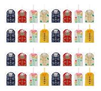 GALPADA 32pcs Japanese Omamori Amulet Bags Mixed Color Luck Charms for Blessing for and Home Decor