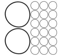 GALPADA 35pcs Gummy Silicone Wristbands Bracelets - Black Rubber Bangles Wristbands - Stackable Hair Tie Bands - Jelly Jewelry Accessories for Women Girls