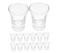 GALPADA 36pcs Glass Communion Cups Small Shot Glasses Heat Resistant Reusable Wine Goblets Fits Standard Church Trays Christian Drinkware for Holy Communion Services