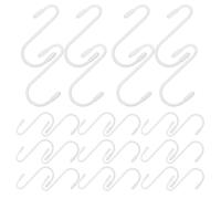 GALPADA 36pcs Heavy Duty S Hooks White Iron PVC Coated Hanger for Closet and Kitchen Sturdy S-Shaped Wire Closet Shelving Accessories for Coats Handbags Cooking Utensils Suitable
