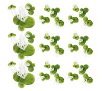 GALPADA 36pcs Plastic Simulated Duckweed Floating Aquarium Plants Roots for Fish Tank Decor, Mini Fake Aquatic Plants Suitable for Indoor Water Features and Pond Accessories
