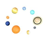 GALPADA 3d Solar System Planet Molds Educational Science Toy for Boys and Girls, Detailed 8-planet Model with Galaxy Design, Teaching Aid for Astronomy Learning and School Activities