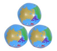 GALPADA 3pcs 9.82 Inch Inflatable Globe Blow Globe Beach Ball Inflatable Earth Beach Ball for Playing Or Teaching Party Bags Summer Pool Party
