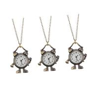 GALPADA 3pcs Alloy Retro Pocket Watch Chain Vintage Quartz Hanging Watch for Stylish Outfits Unique for Men and Women and Practical Design Antique Finish