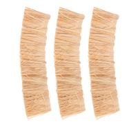 GALPADA 3pcs Artificial Thatch Roll for Miniature Roofs, Faux Thatched Grass Material with Realistic Appearance and High Weather Resistance, for DIY Dollhouse Roofs and Creative Model