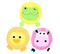 GALPADA 3pcs Baby Bath Sponge Set Animal Shape Showering Sponges Soft Texture for Newborns and Toddlers Lovely Cow Duck for Infant Bathing