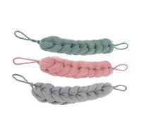 GALPADA 3PCS Back Scrubber Strips with Dual Hand Pulling Strings Long Bath Towels for Deep Exfoliating and Callus Removal Bathroom Cleaning Supplies in Grey Green Pink