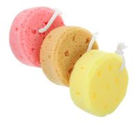 GALPADA 3pcs Bath Sponge with Lanyard Design, Comfortable Touch and Exfoliating Body Scrubber Sponge for Shower and Outdoor Traveling