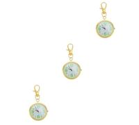 GALPADA 3pcs Big Pocket Watch for Nurses Boy Girl Exam Watch Keychain Design Casual Use