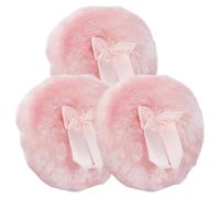 GALPADA 3pcs Body Powder Applicators for Babies Big Design Easy to Dry Plush Soft Fur Household Use