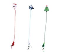 GALPADA 3pcs Cat Plush Toys Bell Quill Interactive Pet Playing Toy for Christmas Catnip Spring Tube for Cats to Entertain Themselves Random Style