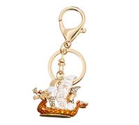 GALPADA 3pcs Chinese Dragon Boat Keychain Pendant for Bags and Cars Stylish Keyring for Easy Carrying Design for Keys and Accessories