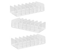 GALPADA 3pcs Clear Acrylic Storage Tray for Board Game Accessories Transparent Organizer Suitable for Monopoly and Game Tokens