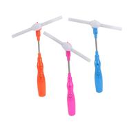 GALPADA 3pcs Colorful Shining Music Sticks Electric Rotary Light-up Music Bars for Boys Plastic Lightweight Random Red Pink Blue Random Color