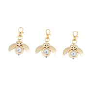 GALPADA 3pcs Crescent Owl Shape Pocket Watch Owl Key Chain Decorative Battery Operated