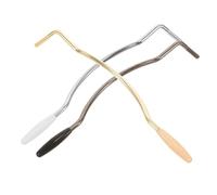 GALPADA 3pcs Curved Threaded Tremolo Arms for Electric Guitar Bridge Single Whammy Bars in Gold Silver Black Flexible for Dynamic Playing Styles