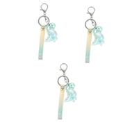 GALPADA 3pcs Cute Dinosaur Keychain Pendant for Bags and Keys Unique Key Decoration for Ages Lightweight Women and Boys and Girls