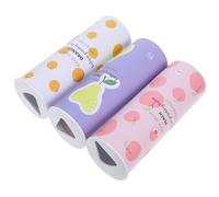 GALPADA 3pcs Cylinder Tissue Holder Car Tissue Canister 40 Sheets Each Portable Paper round Tube with Cute Printed Design Soft Sturdy Materials for Car Owners On-the-go Use